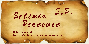 Selimir Perčević vizit kartica